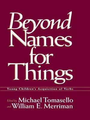 cover image of Beyond Names for Things